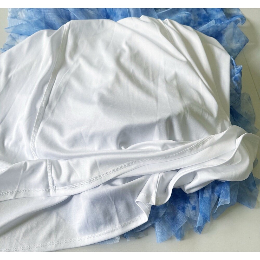 Fairycore Coquette Soft Romantic Tie Dye Ruffled Elastic Waist Tiered Skirt Med - Picture 12 of 15